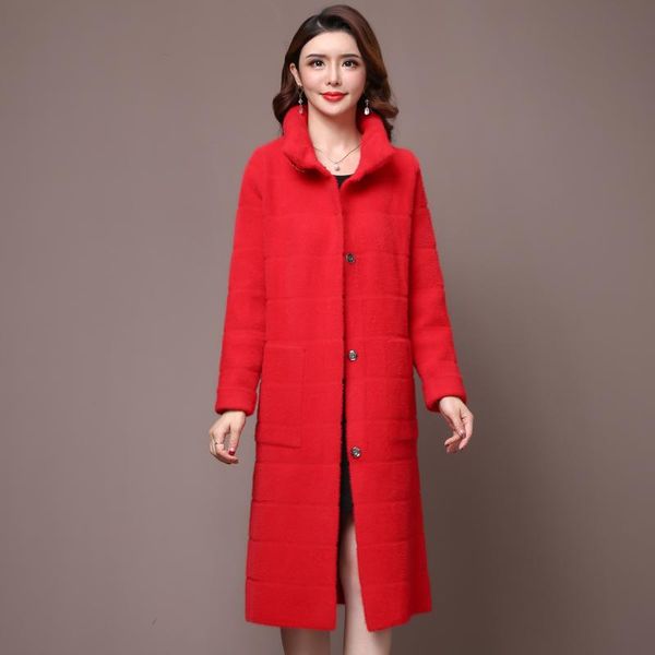 women's wool & blends wywan arrival autumn trench coat women slim clothing double breasted long, Black
women's wool & blends wywan arrival autumn trench coat women slim clothing double breasted long, Black
