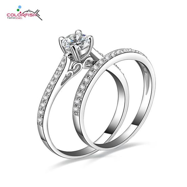 cluster rings colorfish 925 sterling silver round cut 1ct engagement ring set jewelry for women wedding bridal sets, Golden;silver
cluster rings colorfish 925 sterling silver round cut 1ct engagement ring set jewelry for women wedding bridal sets, Golden;silver