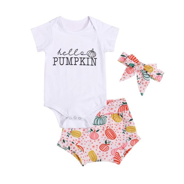 clothing sets 0-24m baby girls halloween 3pcs outfits letters romper + pumpkin print shorts hairbands for toddlers girl clothes set, White
clothing sets 0-24m baby girls halloween 3pcs outfits letters romper + pumpkin print shorts hairbands for toddlers girl clothes set, White