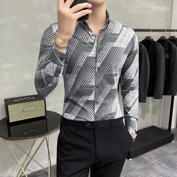 men's casual shirts oimg autumn style camouflage printed shirt flower korean long-sleeved slim, White;black 
men's casual shirts oimg autumn style camouflage printed shirt flower korean long-sleeved slim, White;black