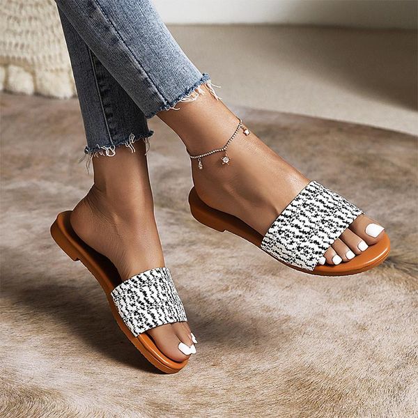 slippers women mixed color print ladies open toe casual shoes female comfort leisure flat woman summer beach slides plus size, Black
slippers women mixed color print ladies open toe casual shoes female comfort leisure flat woman summer beach slides plus size, Black
