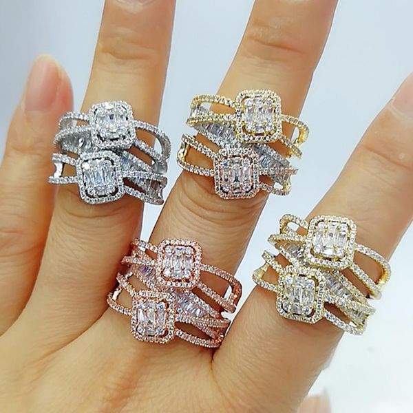 cluster rings godki baguette cut ring engagement handmade rainbow cubic zirconia stone for women fashion finger accessories wedding band, Golden;silver
cluster rings godki baguette cut ring engagement handmade rainbow cubic zirconia stone for women fashion finger accessories wedding band, Golden;silver