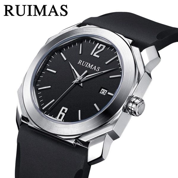 wristwatches ruimas brand men's watches fashion casual silicone quartz watch waterproof calendar personality square plate, Slivery;brown
wristwatches ruimas brand men's watches fashion casual silicone quartz watch waterproof calendar personality square plate, Slivery;brown