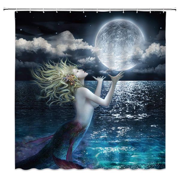 mermaid shower curtain the blonde girl mermaid moonlight goddess blue lake ocean in the fantasy night sky,70x70 inch polyester
mermaid shower curtain the blonde girl mermaid moonlight goddess blue lake ocean in the fantasy night sky,70x70 inch polyester
