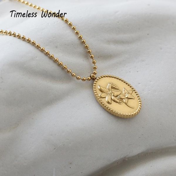 timeless wonder titanium oval lily flower beaded chains necklace women jewelry boho designer punk ins trendy kpop cute 3525 pendant neck, Silver
timeless wonder titanium oval lily flower beaded chains necklace women jewelry boho designer punk ins trendy kpop cute 3525 pendant neck, Silver