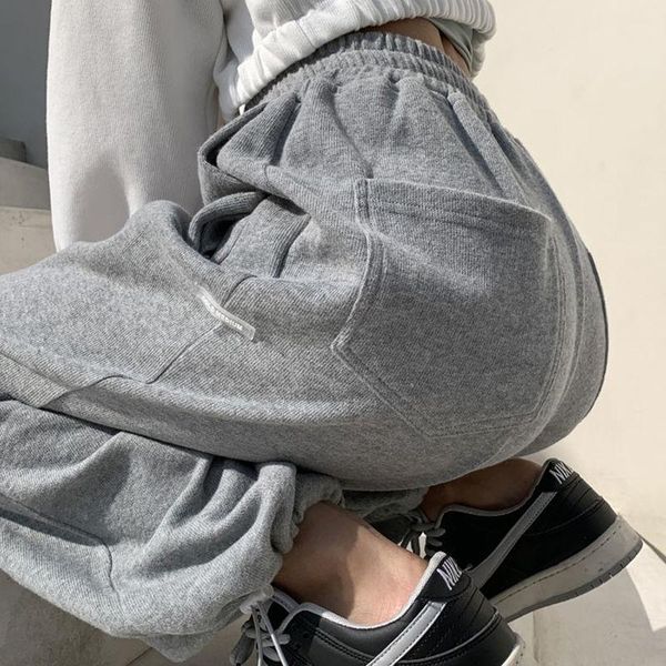 women's pants & capris drawstring sports pant 2021 spring autumn casual warm elastic high waist slim straight gray trousers tie feet, Black;white
women's pants & capris drawstring sports pant 2021 spring autumn casual warm elastic high waist slim straight gray trousers tie feet, Black;white