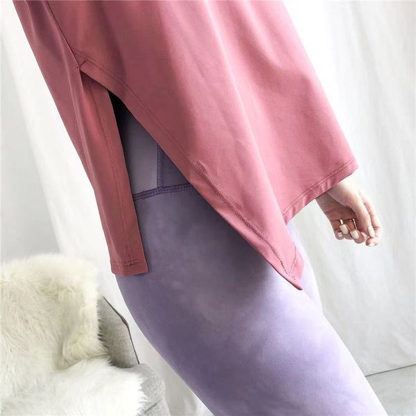 lu brand designer women's t shirt long sleeve nude stretch breathable sports fitness yoga ladies t-shirt, White
lu brand designer women's t shirt long sleeve nude stretch breathable sports fitness yoga ladies t-shirt, White