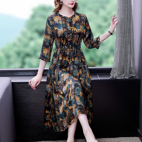 spring and summer retro slim chiffon dress female large size -4xl elegant beach party vestidos casual dresses, Black;gray
spring and summer retro slim chiffon dress female large size -4xl elegant beach party vestidos casual dresses, Black;gray