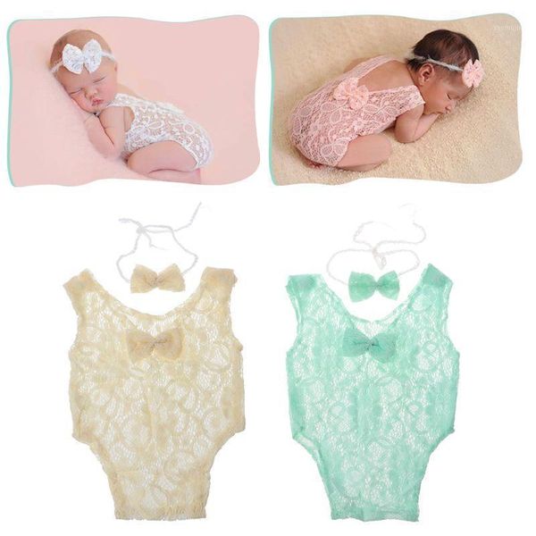 2pcs/set baby pography props backless hollow bowknot lace romper born girls outfit clothing sets, White
2pcs/set baby pography props backless hollow bowknot lace romper born girls outfit clothing sets, White