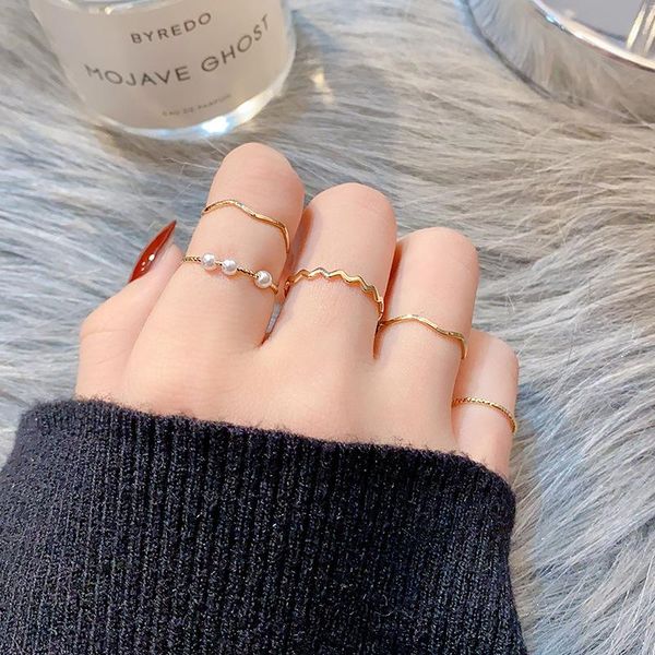 cluster rings 2021 rrend for women simple jewellery with pearls brass iron fashion kpop accessories ring set gold thumb on phalanx, Golden;silver
cluster rings 2021 rrend for women simple jewellery with pearls brass iron fashion kpop accessories ring set gold thumb on phalanx, Golden;silver