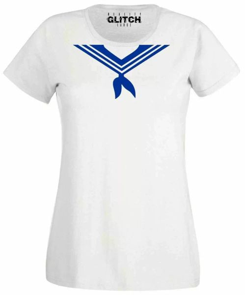 women's sailor necktie t-shirt- ladies fitted gift cruise boating suit present, White;black
women's sailor necktie t-shirt- ladies fitted gift cruise boating suit present, White;black