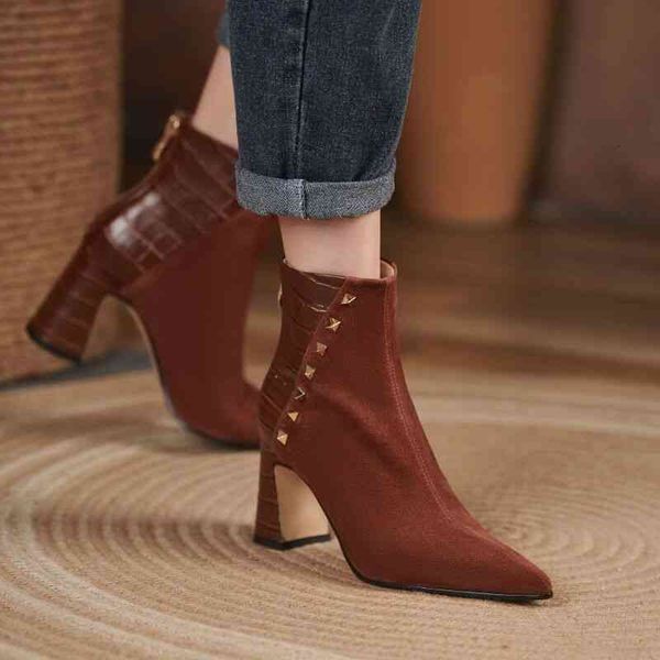 dress shoes calçados de salto alto bico rebite preto e marrom, novo botas femininas da moda para outono cm, sapato ponteagudo, calçado femin, Black
dress shoes calçados de salto alto bico rebite preto e marrom, novo botas femininas da moda para outono cm, sapato ponteagudo, calçado femin, Black