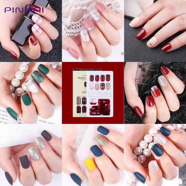 false nails 30pcs/box detachable short fake with tool set full cover nail art tips wearable stick on manicure, Red;gold
false nails 30pcs/box detachable short fake with tool set full cover nail art tips wearable stick on manicure, Red;gold
