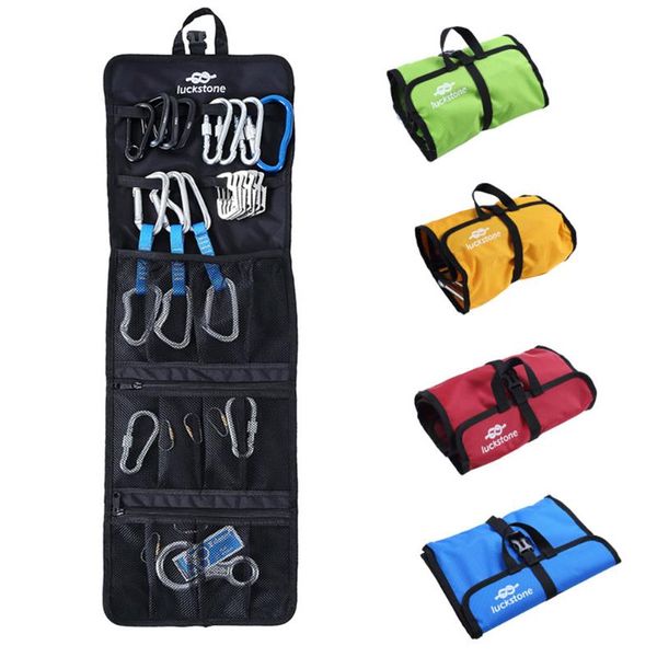climbing bag hiking rock storage accessories lightweight folding travel portable equipment organized carabiner cords, slings and webbing
climbing bag hiking rock storage accessories lightweight folding travel portable equipment organized carabiner cords, slings and webbing