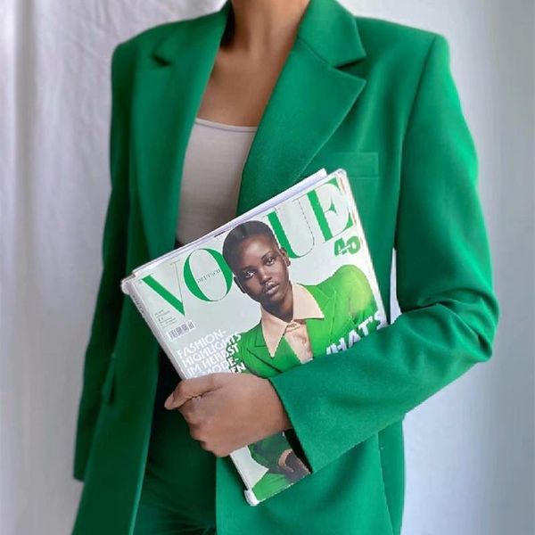 women's suits & blazers 2021 chic loose light women blazer spring summer single buttons female oversized suit jacket full sleeve outwea, White;black
women's suits & blazers 2021 chic loose light women blazer spring summer single buttons female oversized suit jacket full sleeve outwea, White;black