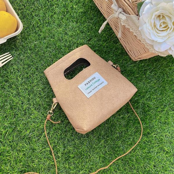 evening bags japanese style handbag fashion pure color women's imitation kraft paper bag retro simple female's single shoulder mes
evening bags japanese style handbag fashion pure color women's imitation kraft paper bag retro simple female's single shoulder mes