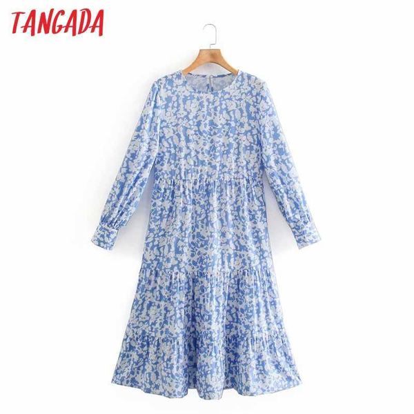 tangada fashion women blue floral print a-line dress long sleeve high street ladies midi dress xn311 210609, Black;gray
tangada fashion women blue floral print a-line dress long sleeve high street ladies midi dress xn311 210609, Black;gray