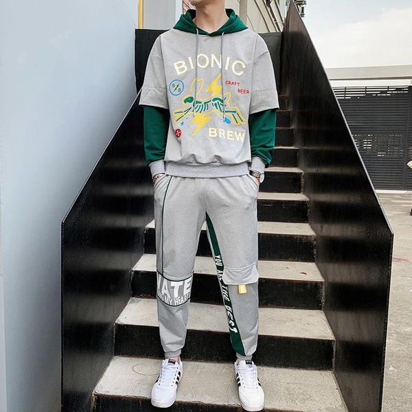 men's tracksuits fashion animal printed tracksuit men green grey hoodie pants two pieces set casual loose fit hip hop hooded, Gray
men's tracksuits fashion animal printed tracksuit men green grey hoodie pants two pieces set casual loose fit hip hop hooded, Gray