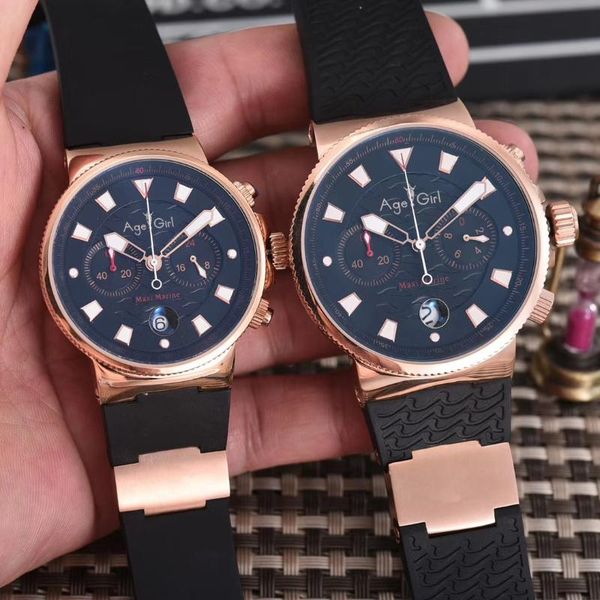 wristwatches classic men womens chronograph rose gold black blue limited silver rubber stainless steel watches luminous waterproof, Slivery;brown
wristwatches classic men womens chronograph rose gold black blue limited silver rubber stainless steel watches luminous waterproof, Slivery;brown