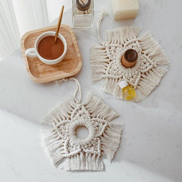 mats & pads 40%handmade macrame pad bohemia placemat cotton rope woven hanging decor
mats & pads 40%handmade macrame pad bohemia placemat cotton rope woven hanging decor