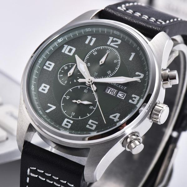 wristwatches corgeut luxury men's watch brand clock male chronograph watches 30m waterproof men quartz wrist relogio masculino, Slivery;brown
wristwatches corgeut luxury men's watch brand clock male chronograph watches 30m waterproof men quartz wrist relogio masculino, Slivery;brown