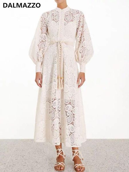 casual dresses 2021 arrival retro women single-breasted lace hollow out embroidery long dress stand collar lantern sleeve runway belt, Black;gray
casual dresses 2021 arrival retro women single-breasted lace hollow out embroidery long dress stand collar lantern sleeve runway belt, Black;gray