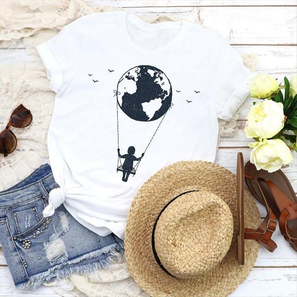 graphic earth love cute womens t shirt printed 90s fashion horror skull tees print clothing female, White
graphic earth love cute womens t shirt printed 90s fashion horror skull tees print clothing female, White