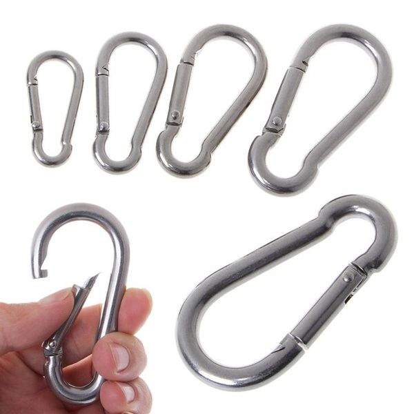 stainless steel spring carabiner snap hook keychain quick link lock buckle drop ship cords, slings and webbing
stainless steel spring carabiner snap hook keychain quick link lock buckle drop ship cords, slings and webbing