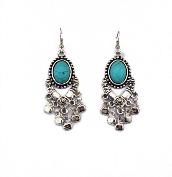 vintage tibetan resin blue stone fringe earrrings drop pendientes mujer jewelry for women tassel bells earrings gypsy bohemian dangle & chan, Silver
vintage tibetan resin blue stone fringe earrrings drop pendientes mujer jewelry for women tassel bells earrings gypsy bohemian dangle & chan, Silver