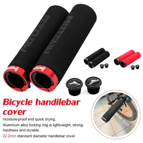 bike handlebars &components a pair of bicycle handlebar grips non-slip mountain grip with aluminum alloy locking ring accessory
bike handlebars &components a pair of bicycle handlebar grips non-slip mountain grip with aluminum alloy locking ring accessory