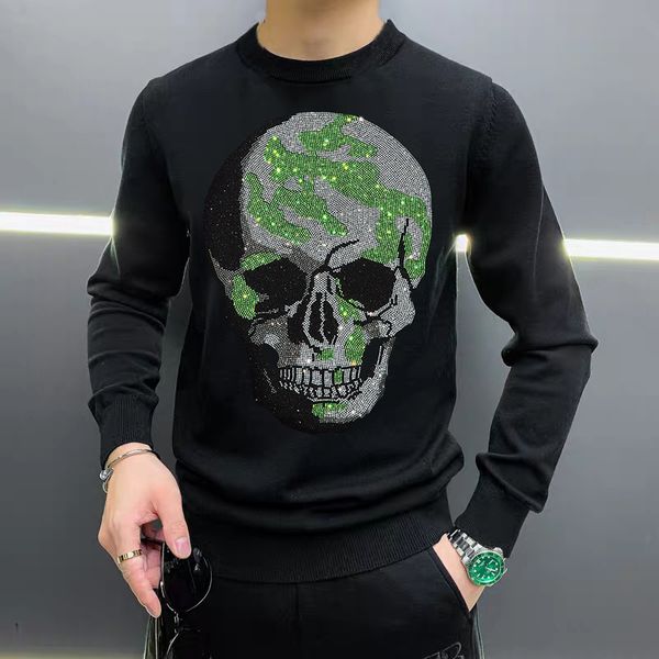 men's hoodies & sweatshirts strass color matching skull male sweater winter soft and comfortable hip hop plus size m-5xl sweatshirt x9a, Black
men's hoodies & sweatshirts strass color matching skull male sweater winter soft and comfortable hip hop plus size m-5xl sweatshirt x9a, Black