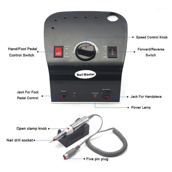 35000 rpm electric manicure machine nail drill set pedicure tools file kit supplies1, Silver
35000 rpm electric manicure machine nail drill set pedicure tools file kit supplies1, Silver