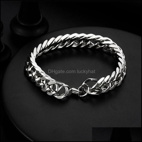 link jewelrylink chain european and american fashion hip hop women men couple bracelet simple titanium steel bracelets female mens jewelry, Black
link jewelrylink chain european and american fashion hip hop women men couple bracelet simple titanium steel bracelets female mens jewelry, Black
