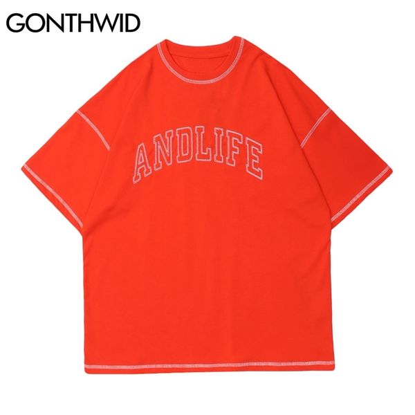 tees streetwear hip hop men summer embroidery letter short sleeve tshirts cotton casual harajuku loose t-shirts 210602, White;black
tees streetwear hip hop men summer embroidery letter short sleeve tshirts cotton casual harajuku loose t-shirts 210602, White;black