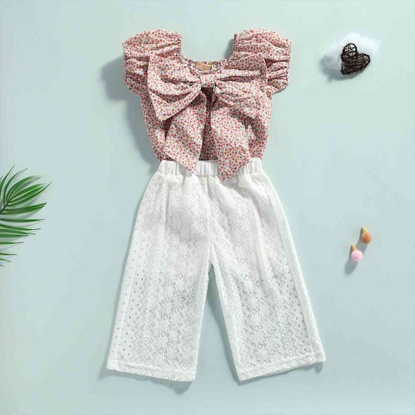 summer kids girls holiday clothes sets 1 6y floral printed big bowknot t shirts lace long pants 2pcs, White
summer kids girls holiday clothes sets 1 6y floral printed big bowknot t shirts lace long pants 2pcs, White