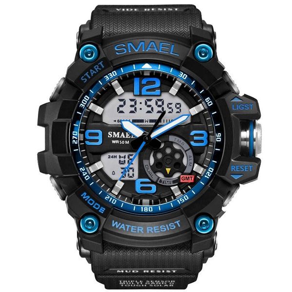wristwatches men military watch 50m waterproof wristwatch led quartz clock male relogios masculino 1617 digital sports watches men's, Slivery;brown
wristwatches men military watch 50m waterproof wristwatch led quartz clock male relogios masculino 1617 digital sports watches men's, Slivery;brown