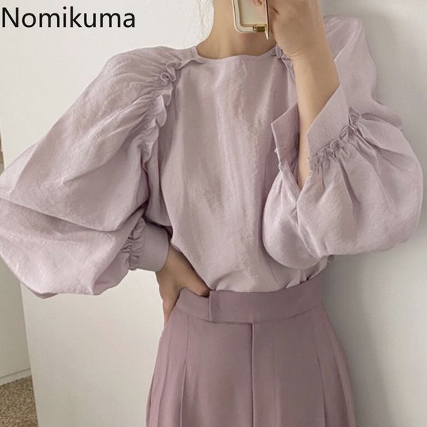 nomikuma korean vintage blouse women o neck edible tree fungus long sleeve shirt camisas unicolor casual retro blusas mujer 210514, White
nomikuma korean vintage blouse women o neck edible tree fungus long sleeve shirt camisas unicolor casual retro blusas mujer 210514, White