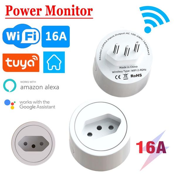 smart power plugs tuya 16a brazil standard wifi plug with monitor, life app socket voice work for google home alexa
smart power plugs tuya 16a brazil standard wifi plug with monitor, life app socket voice work for google home alexa