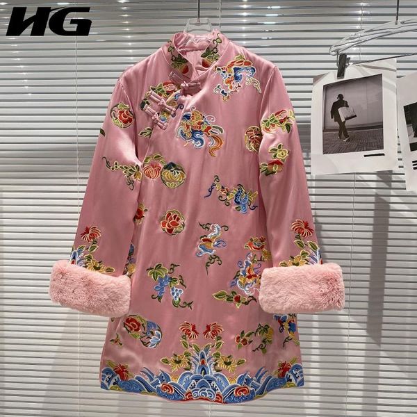 casual dresses hg embroidery button dress women 2021 winter fashion style temperament all match clothes dzl2540, Black;gray
casual dresses hg embroidery button dress women 2021 winter fashion style temperament all match clothes dzl2540, Black;gray