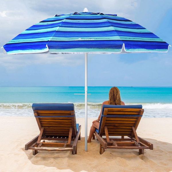 6.5ft beach umbrella outdoor sunshade crank adjustable canopy for garden camping backyard tents and shelters
6.5ft beach umbrella outdoor sunshade crank adjustable canopy for garden camping backyard tents and shelters