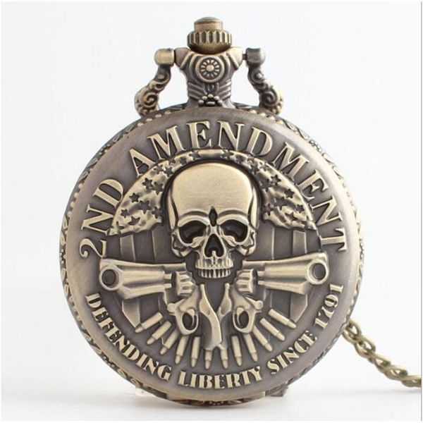 pocket watches 10pcs in steampunk skull double gun quartz flip watch necklace party promotion cosplay unique gift, Slivery;golden
pocket watches 10pcs in steampunk skull double gun quartz flip watch necklace party promotion cosplay unique gift, Slivery;golden