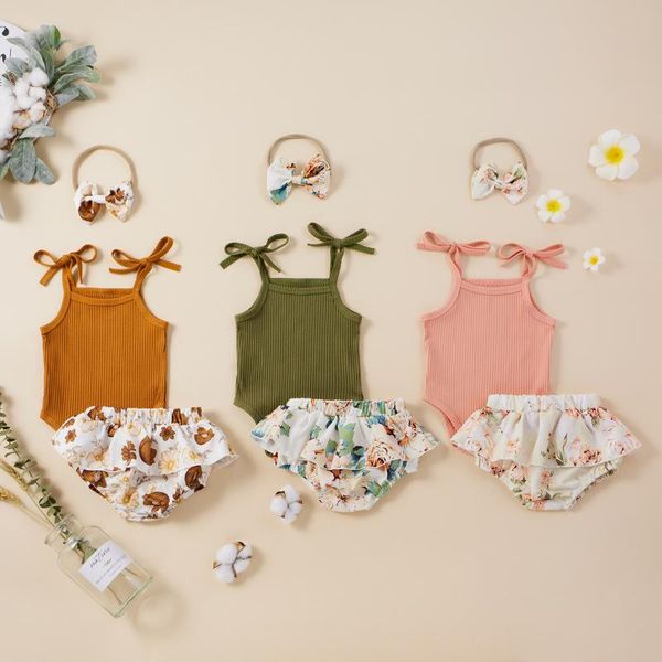 clothing sets infant born baby girls 3pcs outfits suits cute toddler sling sleeveless romper +ruffle shorts+headband clothes, White
clothing sets infant born baby girls 3pcs outfits suits cute toddler sling sleeveless romper +ruffle shorts+headband clothes, White