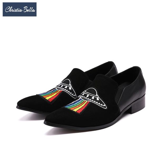 dress shoes christia bella fashion british style genuine leather men business pointed toe loafers embroidery banquet, Black
dress shoes christia bella fashion british style genuine leather men business pointed toe loafers embroidery banquet, Black