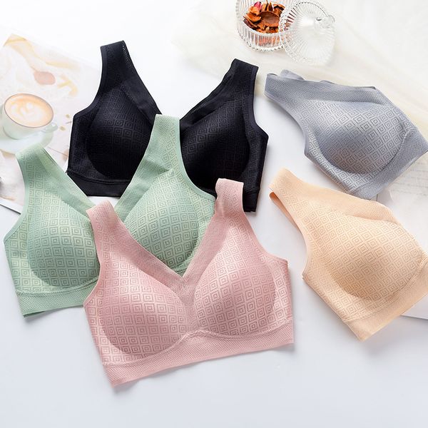thai latex underwear women 9.0 sports no trace steel ring sleeping bra vest summer thin gathered, Black;white
thai latex underwear women 9.0 sports no trace steel ring sleeping bra vest summer thin gathered, Black;white