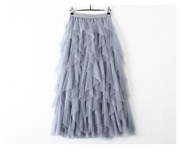 skirts korean version of the elastic waist fashion mesh skirt stitching irregular mid-length high, Black
skirts korean version of the elastic waist fashion mesh skirt stitching irregular mid-length high, Black