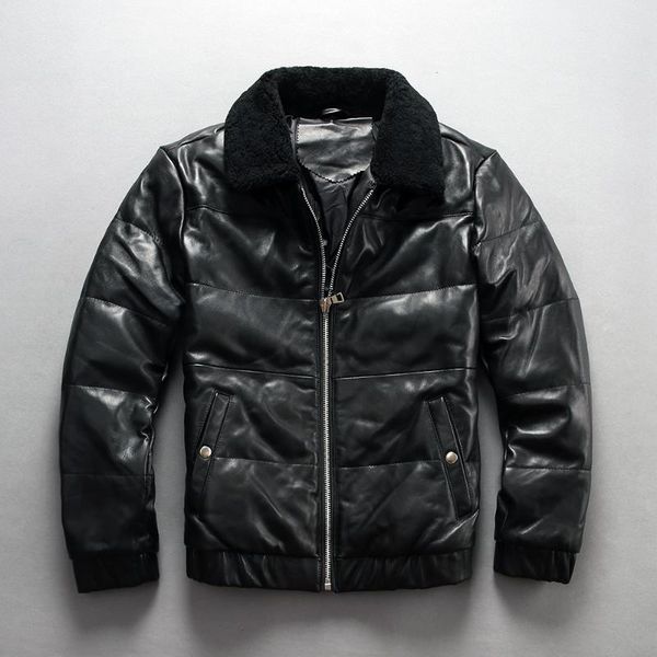 men's leather & faux 2021 fur collar winter jacket slim fit white duck down genuine coat men casual for black
men's leather & faux 2021 fur collar winter jacket slim fit white duck down genuine coat men casual for black