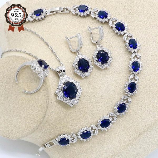 wedding jewelry sets blue cubic zirconia silver 925 bridal set for women bracelet earring necklace pendant open ring gift box, Slivery;golden
wedding jewelry sets blue cubic zirconia silver 925 bridal set for women bracelet earring necklace pendant open ring gift box, Slivery;golden