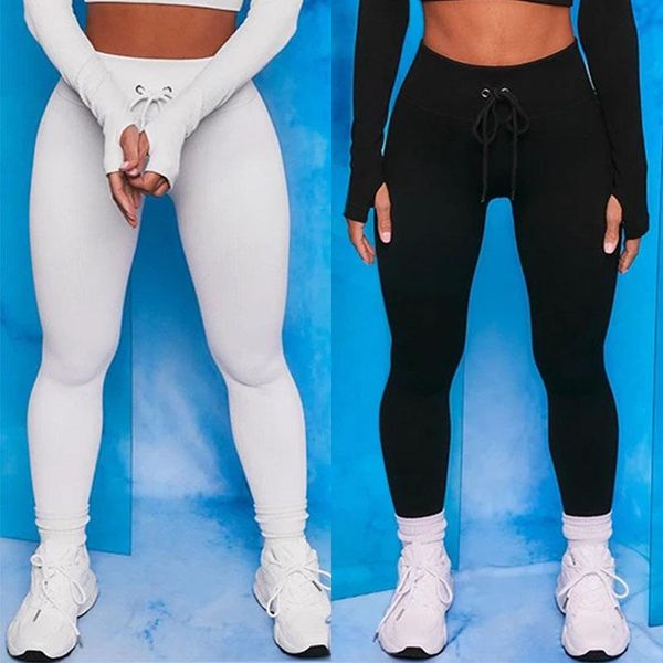 women's leggings seamless sport tights women ribbed legging push up drawstring fitness gym squat proof workout scrunch legins, Black
women's leggings seamless sport tights women ribbed legging push up drawstring fitness gym squat proof workout scrunch legins, Black