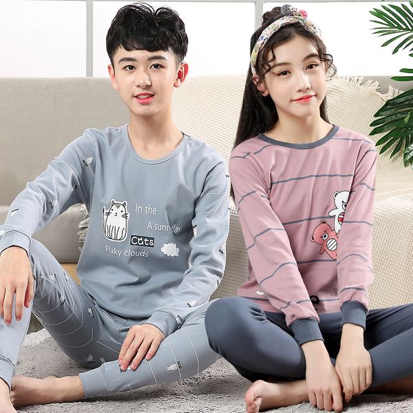 Teens Clothes Children Clothing Set Big Boy Girl Pajamas Sets Girls Boys Cotton Sleepwear Full Sleeve Pyjamas Kids Home Clothes, Short sleeve suit
Teens Clothes Children Clothing Set Big Boy Girl Pajamas Sets Girls Boys Cotton Sleepwear Full Sleeve Pyjamas Kids Home Clothes, Short sleeve suit