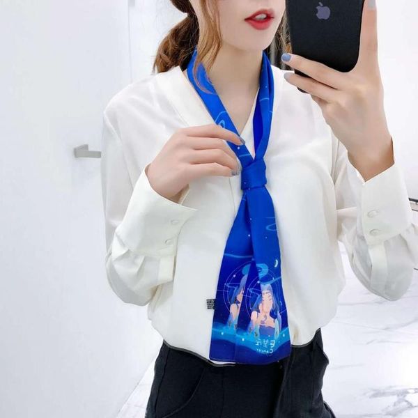 scarves constellation scarf women silk bag skinny design wrist towel foulard neckerchief headband for ladies, Blue;gray
scarves constellation scarf women silk bag skinny design wrist towel foulard neckerchief headband for ladies, Blue;gray